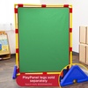 image:imageChildrens Factory Big Screen PlayPanel Kids Room Divider Classroom Privacy Screen Sky Blue  WaterResistant Vinyl Room Divider Panel Replacement Privacy Screen for Daycare or Preschool Cantilever Feet Not IncludedGreen