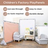 image:imageChildrens Factory Big Screen PlayPanel Kids Room Divider Classroom Privacy Screen Sky Blue  WaterResistant Vinyl Room Divider Panel Replacement Privacy Screen for Daycare or Preschool Cantilever Feet Not IncludedGlacier Gray