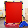 image:imageChildrens Factory Big Screen PlayPanel Kids Room Divider Classroom Privacy Screen Sky Blue  WaterResistant Vinyl Room Divider Panel Replacement Privacy Screen for Daycare or Preschool Cantilever Feet Not IncludedRed