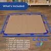 image:imageChildrens Factory Big Screen PlayPanel Kids Room Divider Classroom Privacy Screen Sky Blue  WaterResistant Vinyl Room Divider Panel Replacement Privacy Screen for Daycare or Preschool Cantilever Feet Not IncludedAlmond