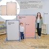 image:imageChildrens Factory Big Screen PlayPanel Kids Room Divider Classroom Privacy Screen Sky Blue  WaterResistant Vinyl Room Divider Panel Replacement Privacy Screen for Daycare or Preschool Cantilever Feet Not IncludedSand