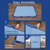 image:imageChildrens Factory Big Screen PlayPanel Kids Room Divider Classroom Privacy Screen Sky Blue  WaterResistant Vinyl Room Divider Panel Replacement Privacy Screen for Daycare or Preschool Cantilever Feet Not IncludedSky Blue