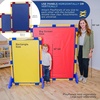 image:imageChildrens Factory Big Screen PlayPanel Kids Room Divider Classroom Privacy Screen Sky Blue  WaterResistant Vinyl Room Divider Panel Replacement Privacy Screen for Daycare or Preschool Cantilever Feet Not IncludedBlue