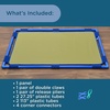 image:imageChildrens Factory Big Screen PlayPanel Kids Room Divider Classroom Privacy Screen Sky Blue  WaterResistant Vinyl Room Divider Panel Replacement Privacy Screen for Daycare or Preschool Cantilever Feet Not IncludedSage