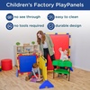 image:imageChildrens Factory Big Screen PlayPanel Kids Room Divider Classroom Privacy Screen Sky Blue  WaterResistant Vinyl Room Divider Panel Replacement Privacy Screen for Daycare or Preschool Cantilever Feet Not IncludedDeep Water