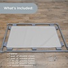 image:imageChildrens Factory Big Screen PlayPanel Kids Room Divider Classroom Privacy Screen Sky Blue  WaterResistant Vinyl Room Divider Panel Replacement Privacy Screen for Daycare or Preschool Cantilever Feet Not IncludedGlacier Gray