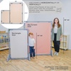 image:imageChildrens Factory Big Screen PlayPanel Kids Room Divider Classroom Privacy Screen Sky Blue  WaterResistant Vinyl Room Divider Panel Replacement Privacy Screen for Daycare or Preschool Cantilever Feet Not IncludedSand