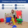 image:imageChildrens Factory Big Screen PlayPanel Kids Room Divider Classroom Privacy Screen Sky Blue  WaterResistant Vinyl Room Divider Panel Replacement Privacy Screen for Daycare or Preschool Cantilever Feet Not IncludedAlmond