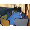 image:imageChildrens Factory Big Screen PlayPanel Kids Room Divider Classroom Privacy Screen Sky Blue  WaterResistant Vinyl Room Divider Panel Replacement Privacy Screen for Daycare or Preschool Cantilever Feet Not IncludedSky Blue