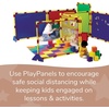 image:imageChildrens Factory Big Screen PlayPanel Kids Room Divider Classroom Privacy Screen Sky Blue  WaterResistant Vinyl Room Divider Panel Replacement Privacy Screen for Daycare or Preschool Cantilever Feet Not IncludedGlacier Gray