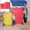 image:imageChildrens Factory Big Screen PlayPanel Kids Room Divider Classroom Privacy Screen Sky Blue  WaterResistant Vinyl Room Divider Panel Replacement Privacy Screen for Daycare or Preschool Cantilever Feet Not IncludedRed
