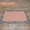 image:imageChildrens Factory Big Screen PlayPanel Kids Room Divider Classroom Privacy Screen Sky Blue  WaterResistant Vinyl Room Divider Panel Replacement Privacy Screen for Daycare or Preschool Cantilever Feet Not IncludedClay