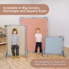 image:imageChildrens Factory Big Screen PlayPanel Kids Room Divider Classroom Privacy Screen Sky Blue  WaterResistant Vinyl Room Divider Panel Replacement Privacy Screen for Daycare or Preschool Cantilever Feet Not IncludedSand