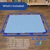image:imageChildrens Factory Big Screen PlayPanel Kids Room Divider Classroom Privacy Screen Sky Blue  WaterResistant Vinyl Room Divider Panel Replacement Privacy Screen for Daycare or Preschool Cantilever Feet Not IncludedSky Blue