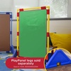 image:imageChildrens Factory Big Screen PlayPanel Kids Room Divider Classroom Privacy Screen Sky Blue  WaterResistant Vinyl Room Divider Panel Replacement Privacy Screen for Daycare or Preschool Cantilever Feet Not IncludedGreen