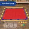image:imageChildrens Factory Big Screen PlayPanel Kids Room Divider Classroom Privacy Screen Sky Blue  WaterResistant Vinyl Room Divider Panel Replacement Privacy Screen for Daycare or Preschool Cantilever Feet Not IncludedRed