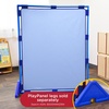 image:imageChildrens Factory Big Screen PlayPanel Kids Room Divider Classroom Privacy Screen Sky Blue  WaterResistant Vinyl Room Divider Panel Replacement Privacy Screen for Daycare or Preschool Cantilever Feet Not IncludedSky Blue