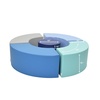 image:imageChildrens Factory CF805324TRQ 5Piece Curve Seating Tranquility Classroom or Daycare Furniture Kids Preschool Reading Nook Flexible Seating