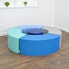 image:imageChildrens Factory CF805324TRQ 5Piece Curve Seating Tranquility Classroom or Daycare Furniture Kids Preschool Reading Nook Flexible Seating