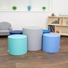 image:imageChildrens Factory CF805329TRQ 5Piece Tranquility Ottoman Set Navy Classroom or Daycare Furniture Kids Preschool Reading Nook Flexible SeatingGrey