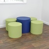image:imageChildrens Factory CF805329TRQ 5Piece Tranquility Ottoman Set Navy Classroom or Daycare Furniture Kids Preschool Reading Nook Flexible SeatingNavy