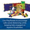 image:imageChildrens Factory Classroom Room Divider Blue Big Screen  WaterResistant Vinyl Room Divider Panel Replacement Privacy Screen for Daycare or Preschool Cantilever Feet Not Included