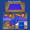image:imageChildrens Factory Classroom Room Divider Blue Big Screen  WaterResistant Vinyl Room Divider Panel Replacement Privacy Screen for Daycare or Preschool Cantilever Feet Not Included