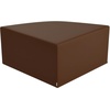 image:imageChildrens Factory Corner Ottoman for Classroom Size Medium Blue  Modular Playroom Seating Easy to Clean WaterResistant PU Leather Surface High Density Foam Flexible Seating ClassroomWalnut