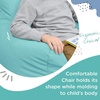 image:imageChildrens Factory Cozy Chair and Ottoman Set Flexible Seating Classroom Furniture Comfy Kids Chairs Deep Water BlueAqua