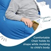 image:imageChildrens Factory Cozy Chair and Ottoman Set Flexible Seating Classroom Furniture Comfy Kids Chairs Deep Water BlueDeep Water