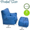 image:imageChildrens Factory Cozy Chair and Ottoman Set Flexible Seating Classroom Furniture Comfy Kids Chairs Deep Water BlueDeep Water