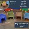 image:imageChildrens Factory Cube Chairs Set4 Woodland CF910047 Classroom Furniture Kids Daycare and Preschool Flexible Seating Toddler Reading ChairAlmond