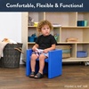 image:imageChildrens Factory Cube Chairs Set4 Woodland CF910047 Classroom Furniture Kids Daycare and Preschool Flexible Seating Toddler Reading ChairBlue