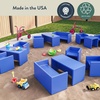image:imageChildrens Factory Cube Chairs Set4 Woodland CF910047 Classroom Furniture Kids Daycare and Preschool Flexible Seating Toddler Reading ChairClay