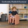 image:imageChildrens Factory Cube Chairs Set4 Woodland CF910047 Classroom Furniture Kids Daycare and Preschool Flexible Seating Toddler Reading ChairClay