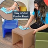 image:imageChildrens Factory Cube Chairs Set4 Woodland CF910047 Classroom Furniture Kids Daycare and Preschool Flexible Seating Toddler Reading ChairSky Blue