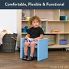 image:imageChildrens Factory Cube Chairs Set4 Woodland CF910047 Classroom Furniture Kids Daycare and Preschool Flexible Seating Toddler Reading ChairSky Blue