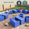 image:imageChildrens Factory Cube Chairs Set4 Woodland CF910047 Classroom Furniture Kids Daycare and Preschool Flexible Seating Toddler Reading ChairYellowblueredgreen