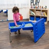 image:imageChildrens Factory Double Water Table Table 18 Height  Sandbox with Locking Casters for Indoor or Outdoor Use RustResistant Sensory Bin for Classrooms Preschools and DaycaresTable w Lid