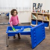 image:imageChildrens Factory Double Water Table Table 18 Height  Sandbox with Locking Casters for Indoor or Outdoor Use RustResistant Sensory Bin for Classrooms Preschools and DaycaresTable w Lid