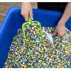 image:imageChildrens Factory Double Water Table Table 18 Height  Sandbox with Locking Casters for Indoor or Outdoor Use RustResistant Sensory Bin for Classrooms Preschools and DaycaresTable