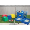 image:imageChildrens Factory Double Water Table Table 18 Height  Sandbox with Locking Casters for Indoor or Outdoor Use RustResistant Sensory Bin for Classrooms Preschools and DaycaresTable w Lid
