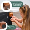 image:imageChildrens Factory Flexible Seating Classroom Set Chair and Sofa Brown  2in1 Adjustible Height Classroom Furniture WaterResistant Vegan Leather Kids Chair and Kids Couch includes 2 LegsGrey