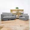 image:imageChildrens Factory Flexible Seating Classroom Set Chair and Sofa Brown  2in1 Adjustible Height Classroom Furniture WaterResistant Vegan Leather Kids Chair and Kids Couch includes 2 LegsGrey