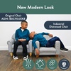 image:imageChildrens Factory Flexible Seating Classroom Set Chair and Sofa Brown  2in1 Adjustible Height Classroom Furniture WaterResistant Vegan Leather Kids Chair and Kids Couch includes 2 LegsGrey