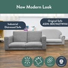 image:imageChildrens Factory Flexible Seating Classroom Set Chair and Sofa Brown  2in1 Adjustible Height Classroom Furniture WaterResistant Vegan Leather Kids Chair and Kids Couch includes 2 LegsGrey