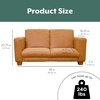 image:imageChildrens Factory Flexible Seating Classroom Set Chair and Sofa Brown  2in1 Adjustible Height Classroom Furniture WaterResistant Vegan Leather Kids Chair and Kids Couch includes 2 LegsBrown
