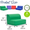 image:imageChildrens Factory Flexible Seating Classroom Set Rainbow Set of 4  Easy to Clean WaterResistant Vegan Leather Kids Chair High Density Foam Toddler Chair for Preschool Daycare or PlayroomsRainbow  Set of 4