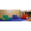 image:imageChildrens Factory Flexible Seating Classroom Set Rainbow Set of 4  Easy to Clean WaterResistant Vegan Leather Kids Chair High Density Foam Toddler Chair for Preschool Daycare or PlayroomsRainbow  Set of 3