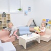 image:imageChildrens Factory Flexible Seating Classroom Set Rainbow Set of 4  Easy to Clean WaterResistant Vegan Leather Kids Chair High Density Foam Toddler Chair for Preschool Daycare or PlayroomsElements